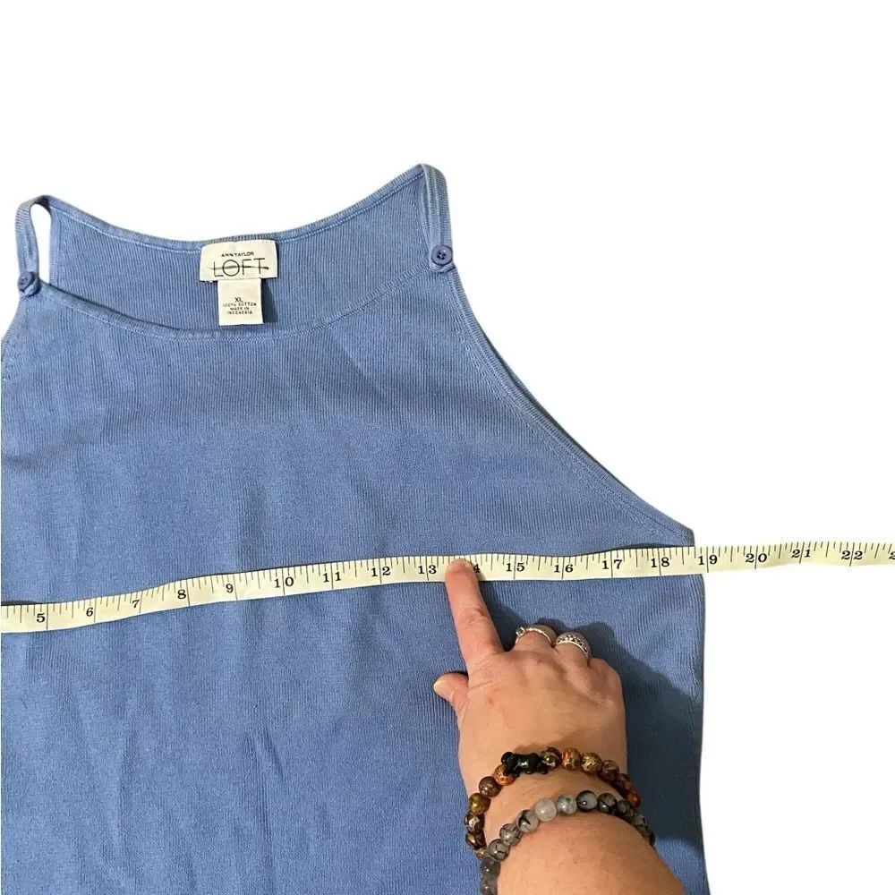 Loft Blue Tank Top - Picture 3 of 4